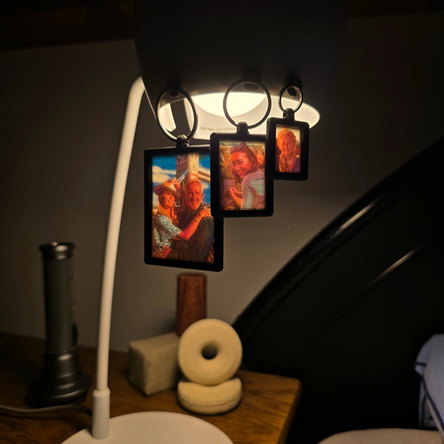 Platinum Memory Package - Personalized night light with extra 3D photo and 3D photo keychain