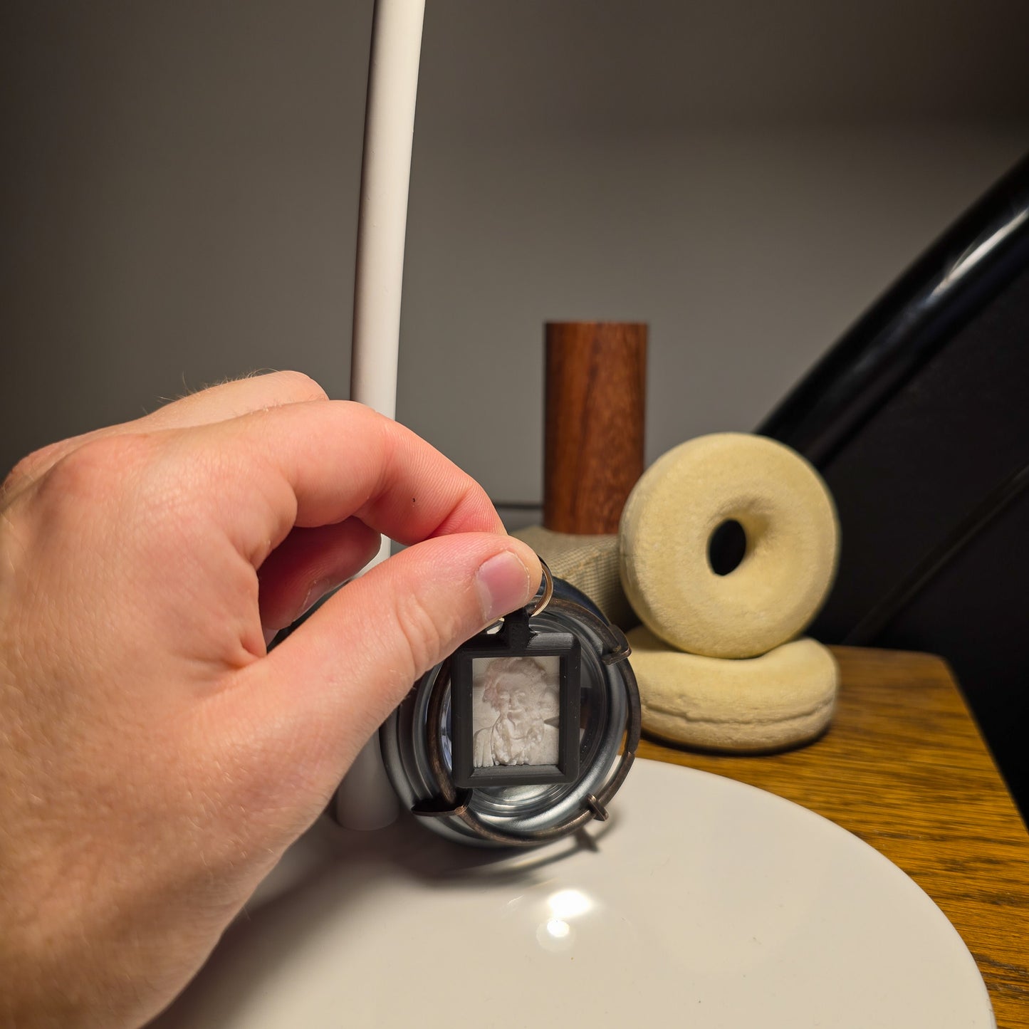 Mini Lithofaanfoto - 3D Photo Keychain