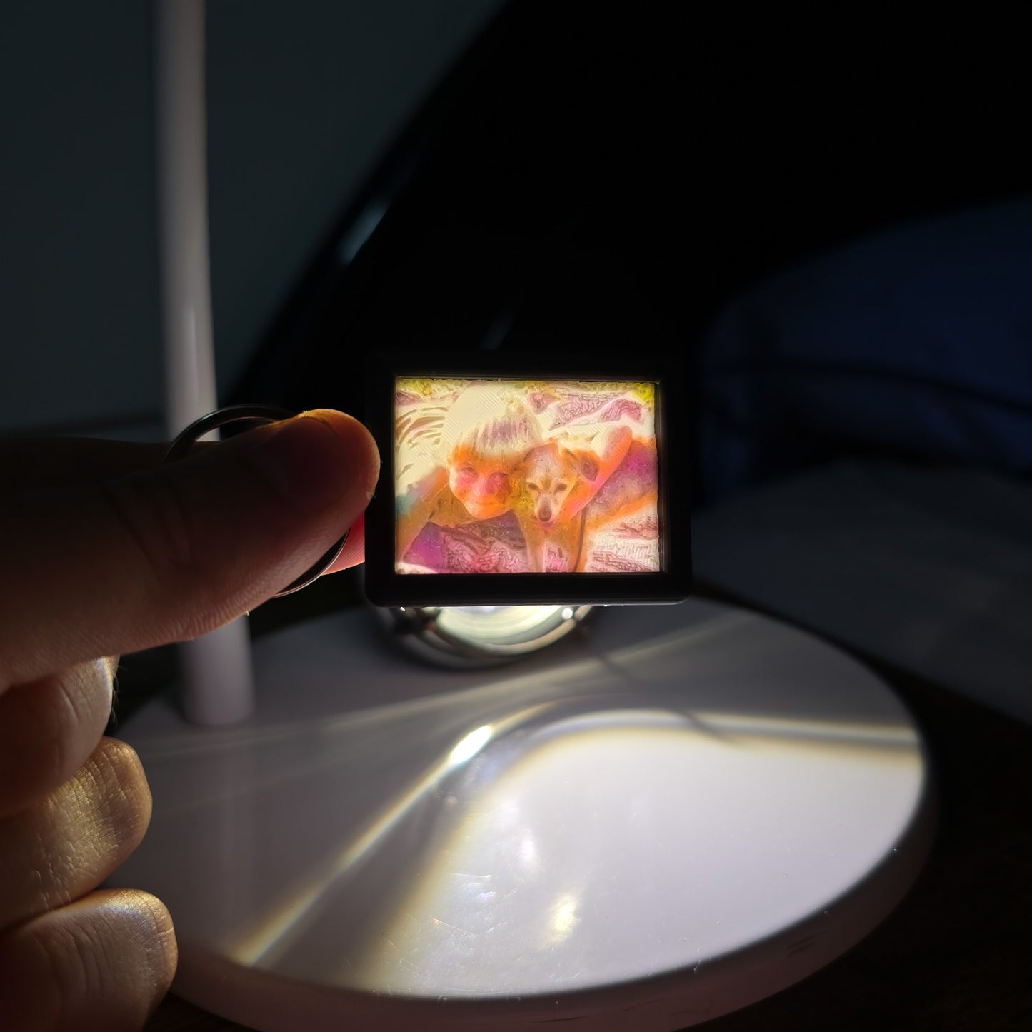 Medium Lithofaanphoto - 3D Photo Keychain