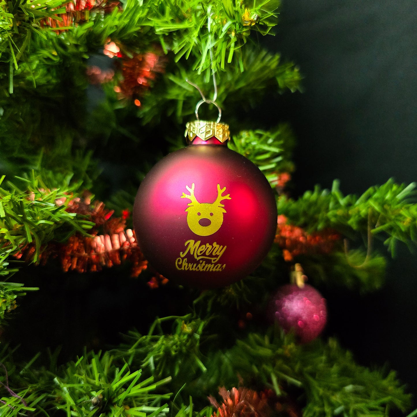 Gepersonaliseerde Kerstbal met naam en tekening