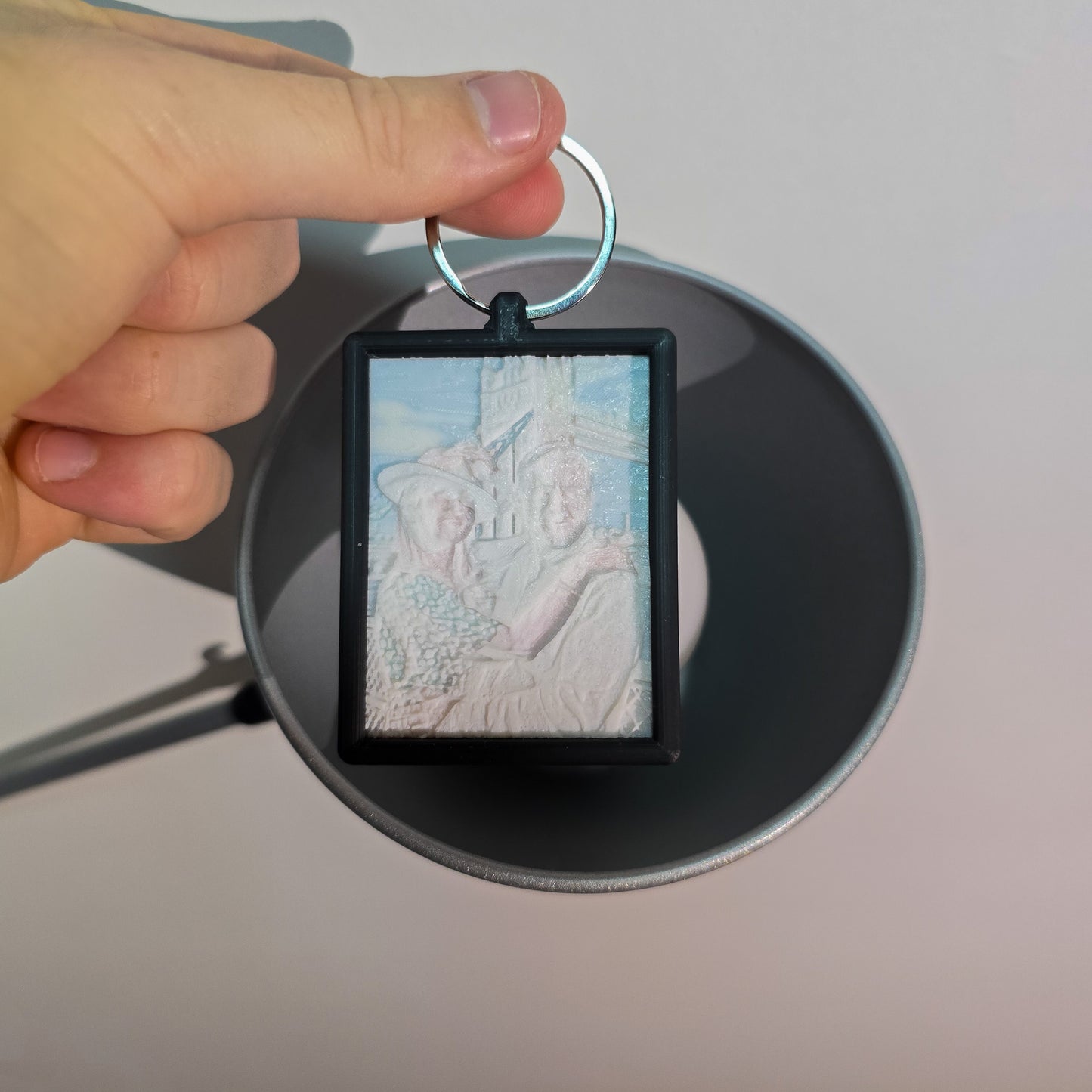 Maxi Lithophane Photo - 3D Photo Keychain