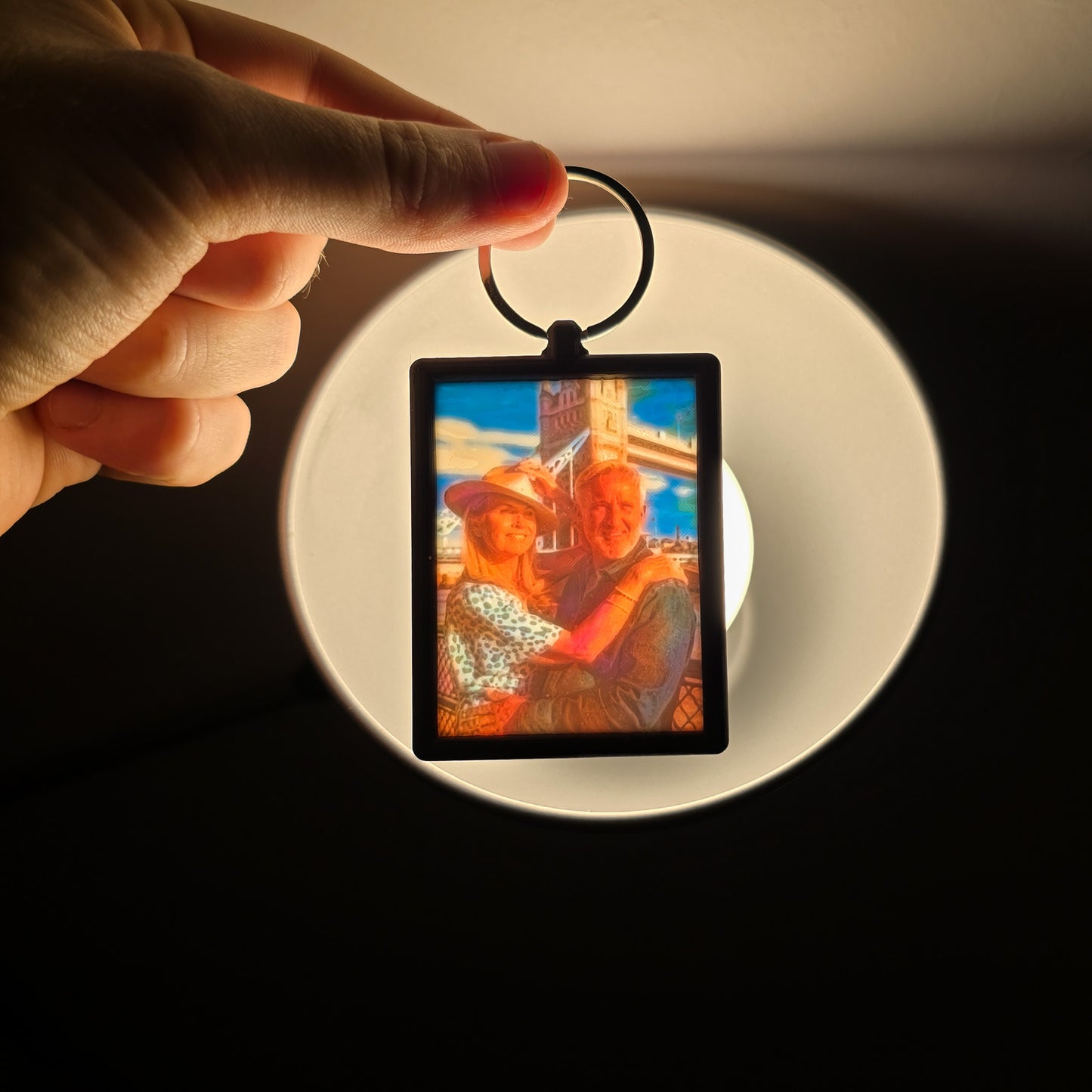 Maxi Lithophane Photo - 3D Photo Keychain