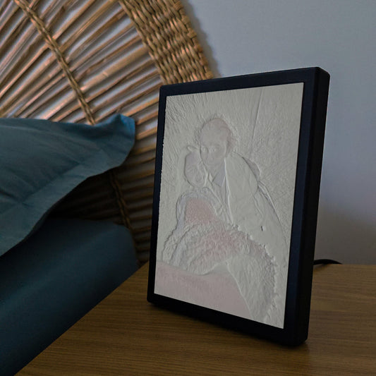 Lithofaan Fotokader – Nachtlamp met 3D-foto