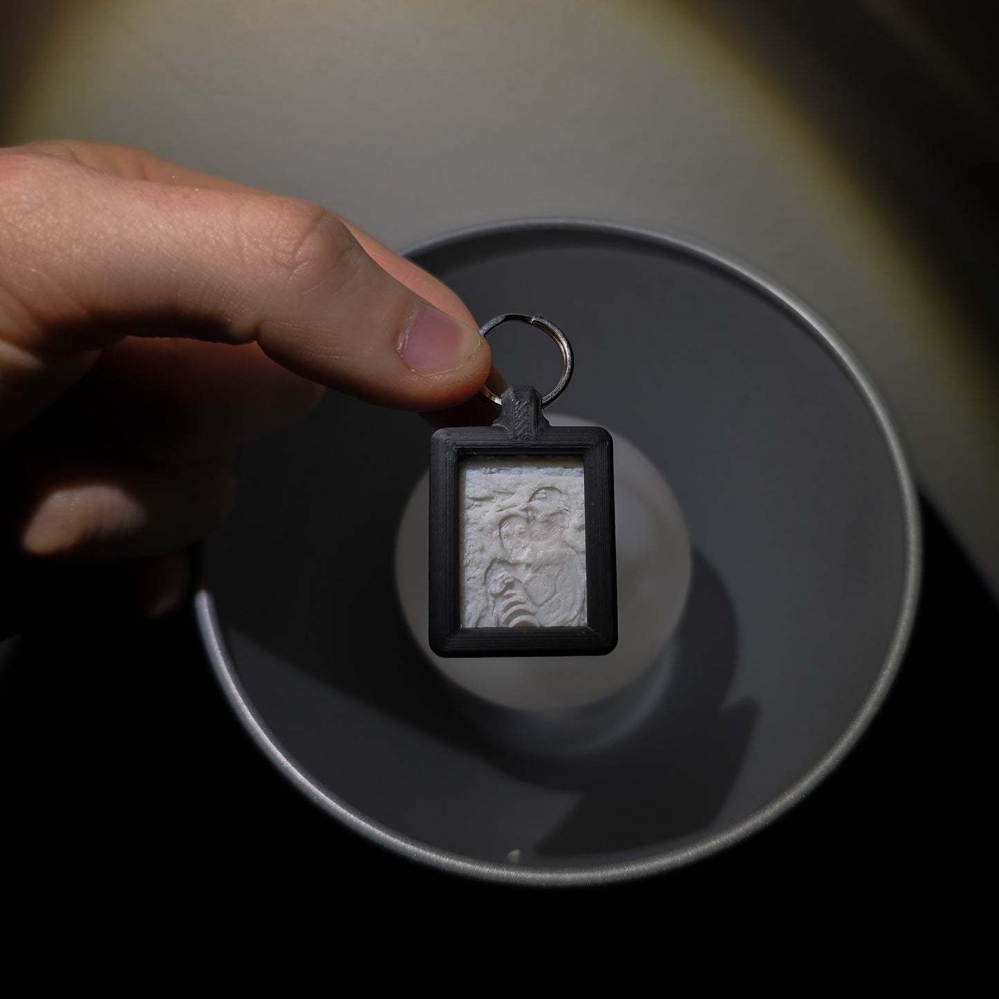 Mini Lithofaanfoto - 3D Photo Keychain