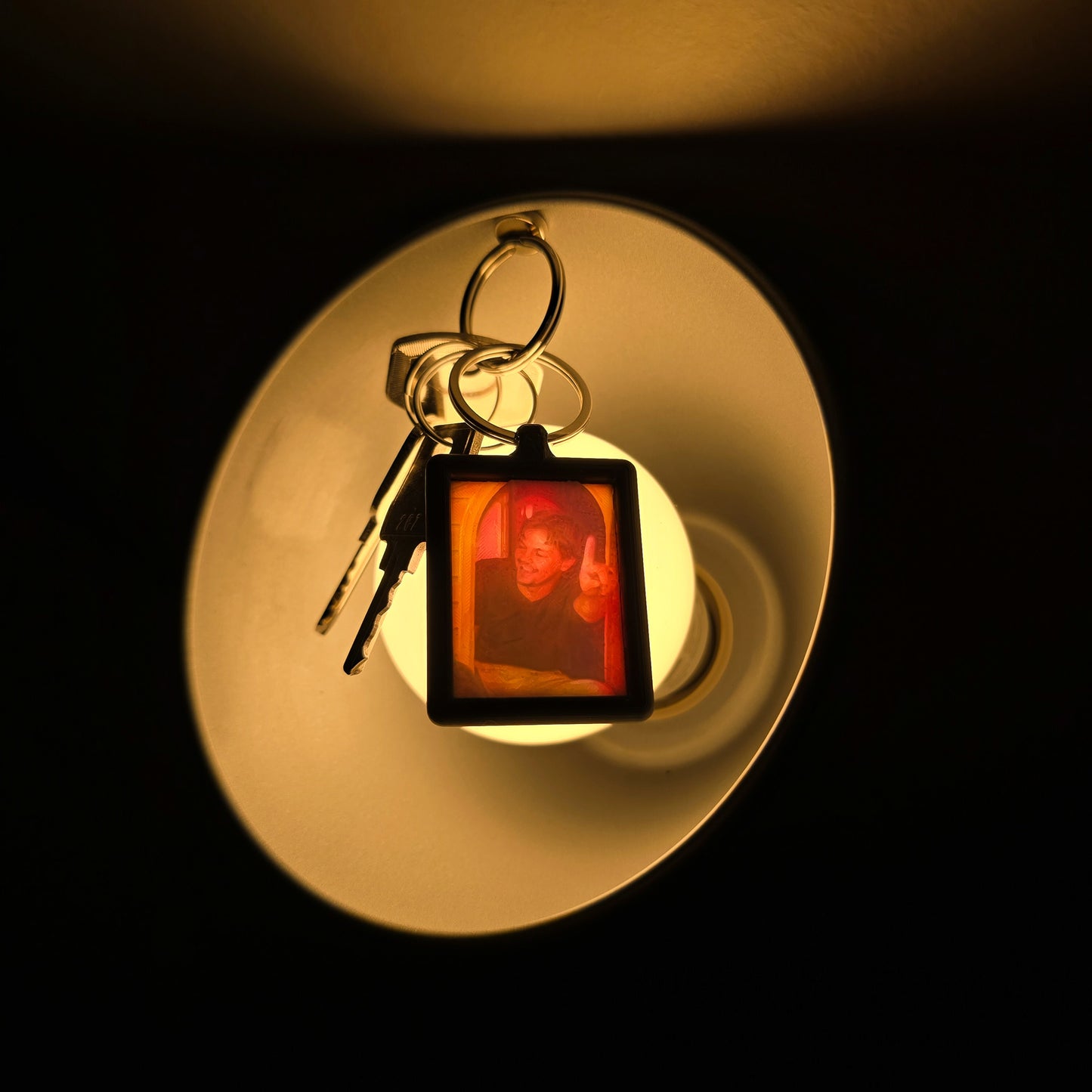 Medium Lithofaanphoto - 3D Photo Keychain