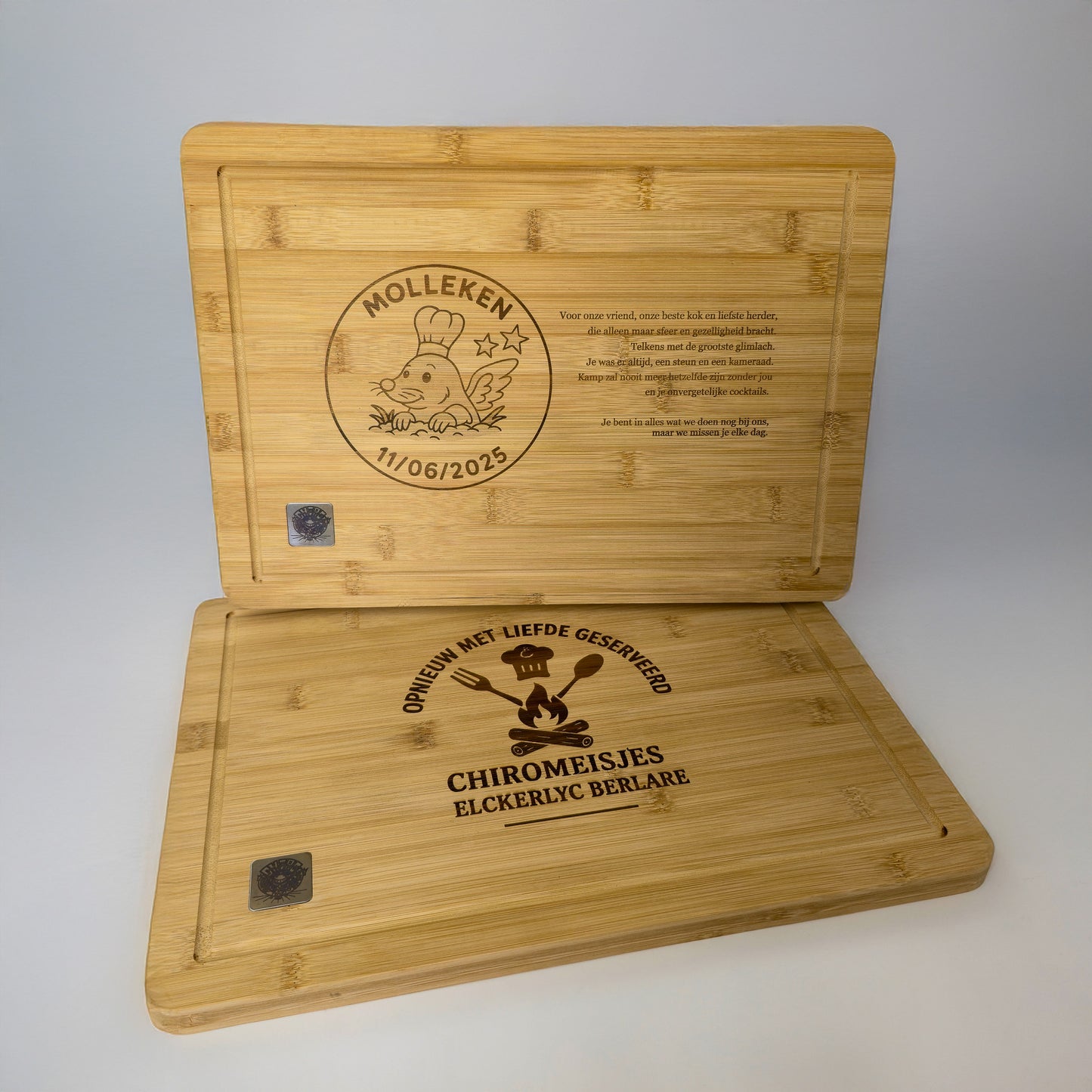Thank you serving tray with engraving for cooking parents – custom made (ON REQUEST)