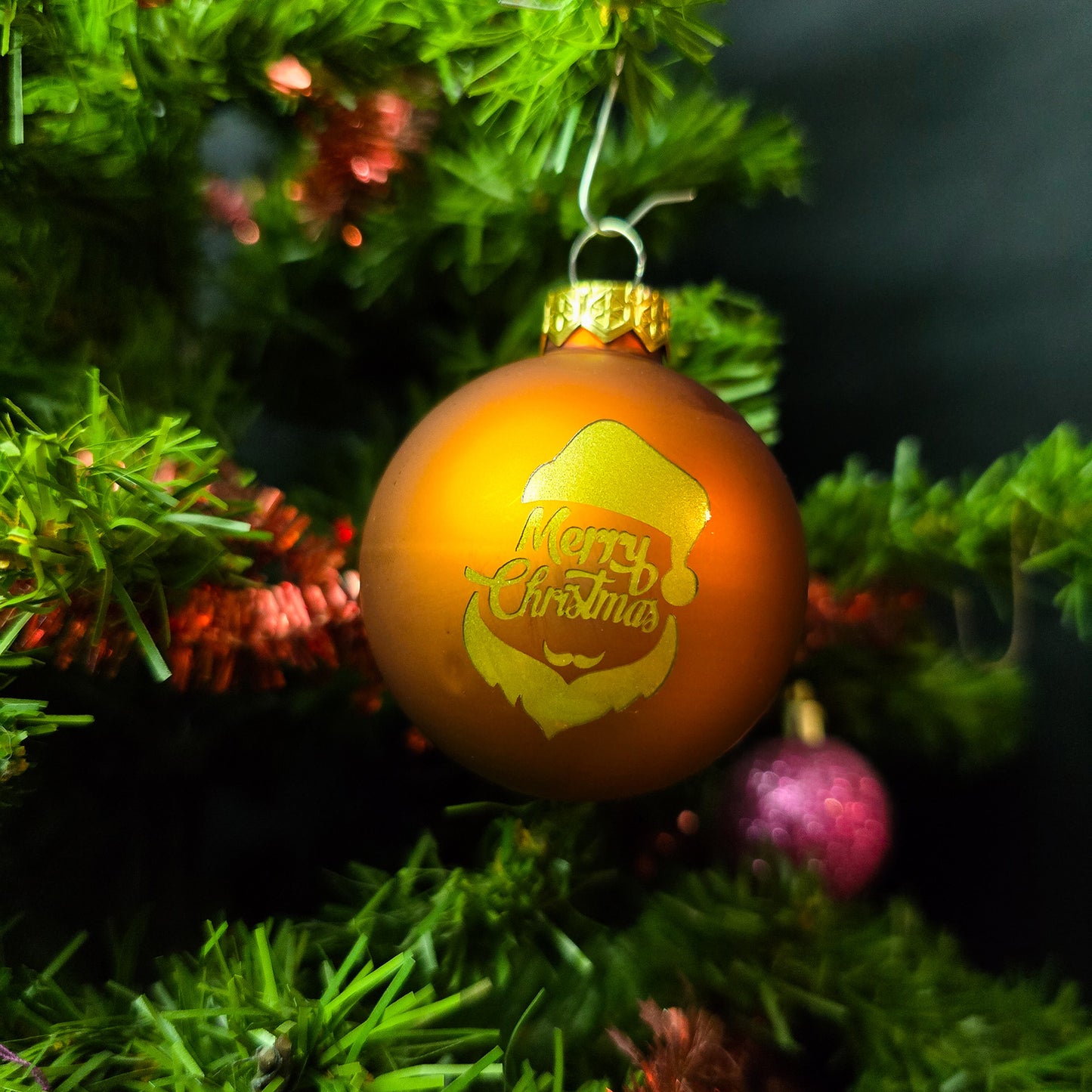 Gepersonaliseerde Kerstbal met naam en tekening