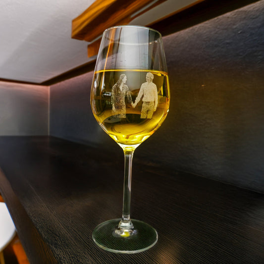 Foto - gegraveerd wijnglas met naam - iMsignMo